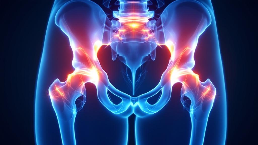 Physician evaluating lateral hip pain and gluteal tendinopathy